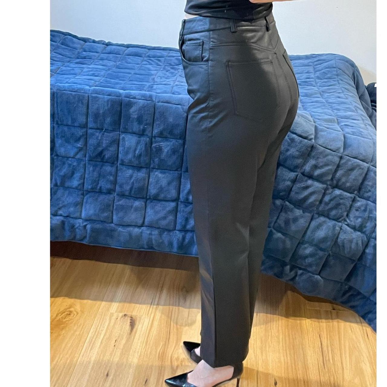 Glassons leather look black pants Size 10 High... Depop