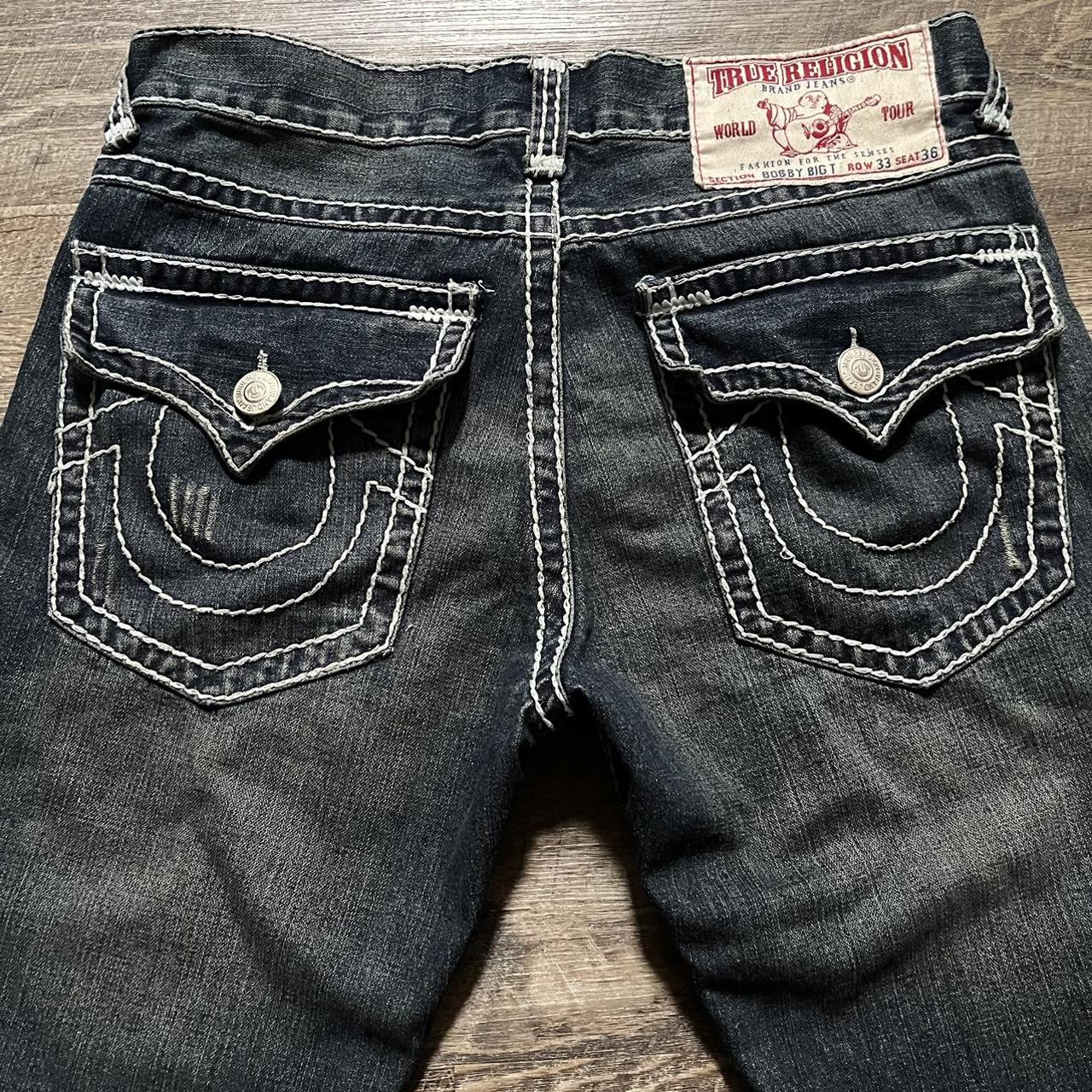 - vintage True Religion Jorts - Size 36 - Baggy fit... - Depop