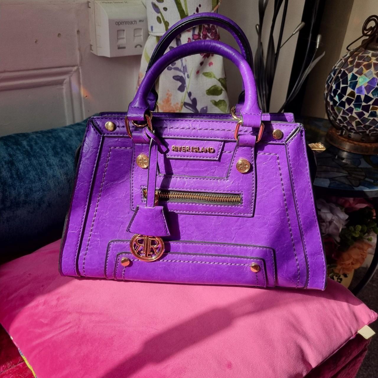 River island purple bag sale