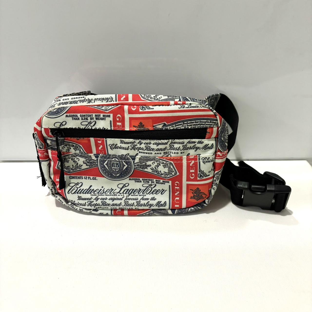 Budweiser Fanny Pack Bag Red White Waist Pack 35 Depop