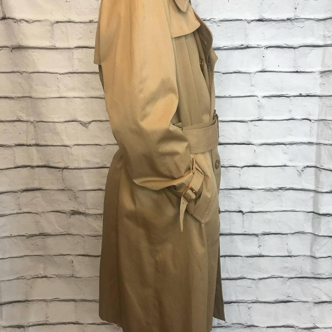 Vintage 70s Aquascutum Tan Trench Coat Brand Depop