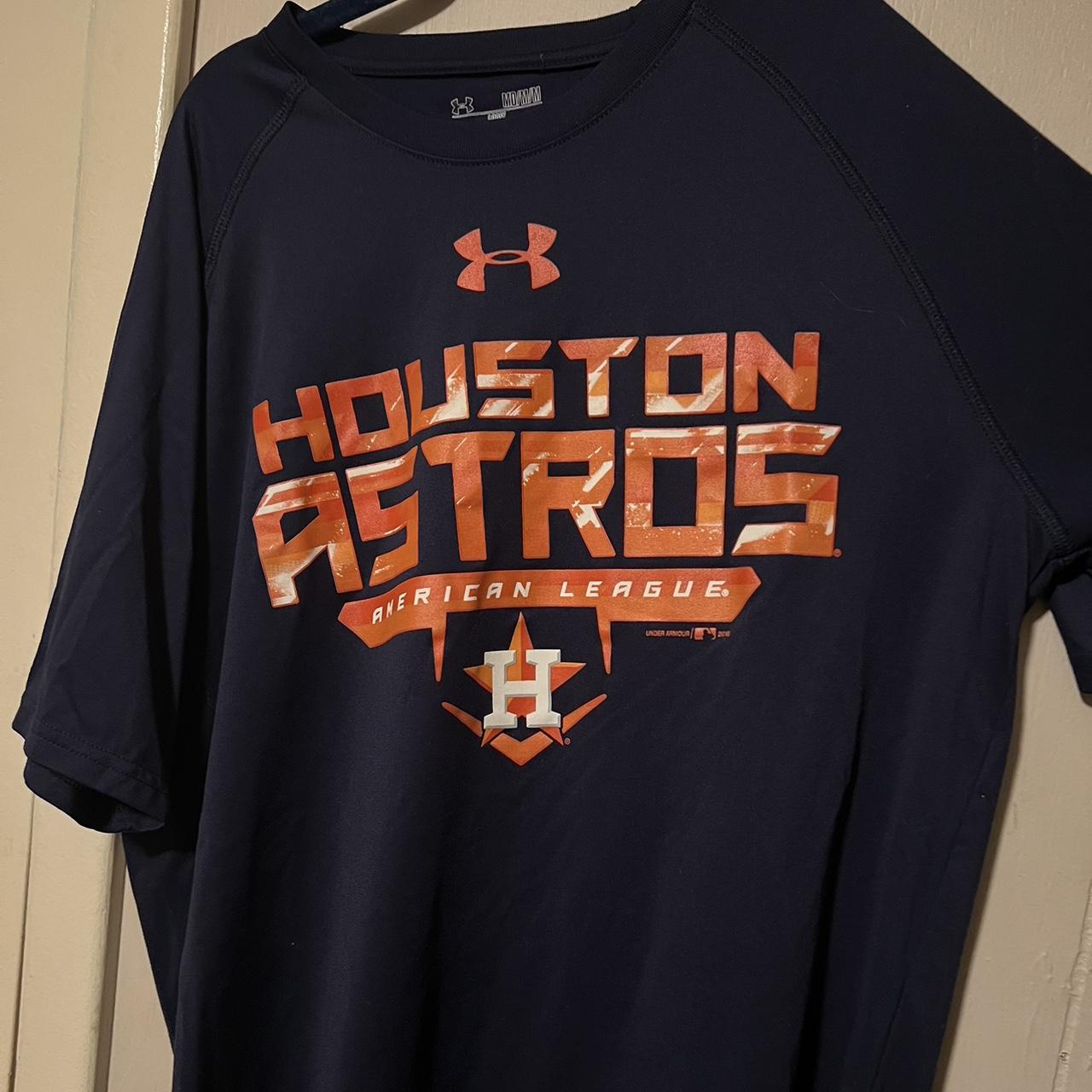 Houston Astros MLB Under Armour Shirt. Size M, - Depop