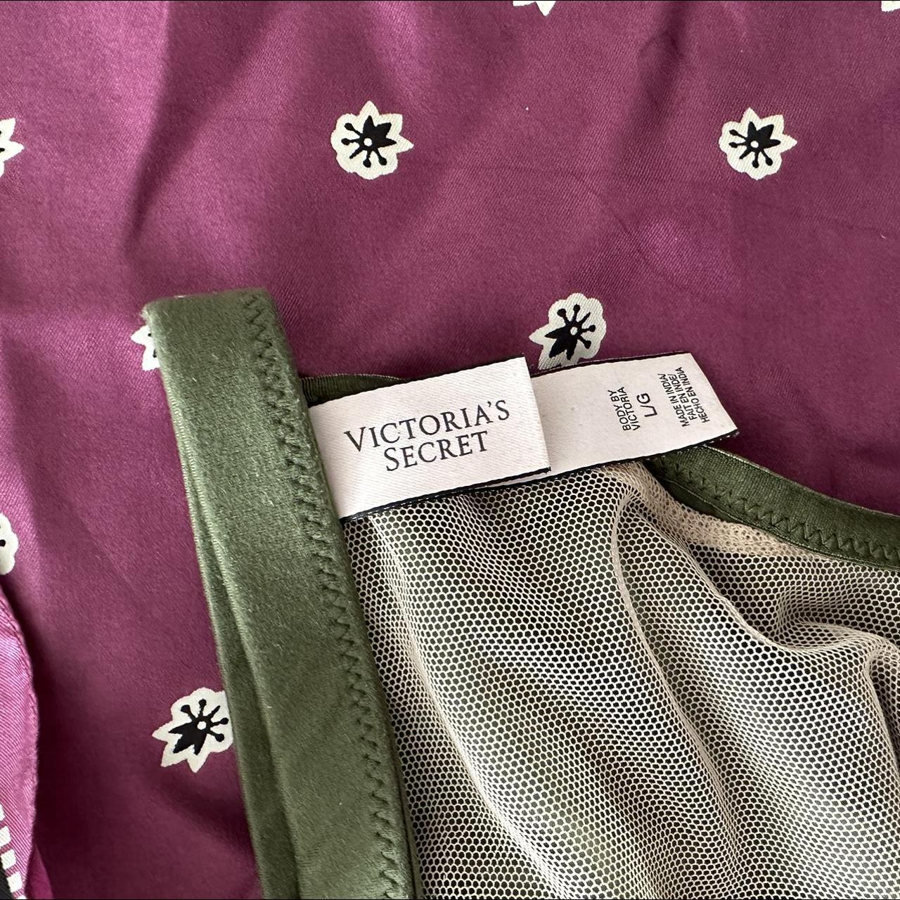 Olive green Victoria's Secret bra. Size: 36DD - Depop