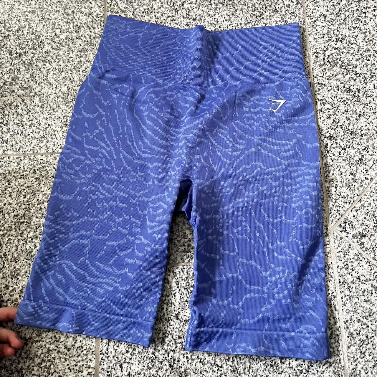 Gymshark Adapt Animal Seamless Cycling Shorts - Court Blue