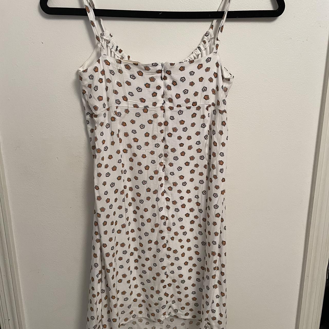 LA Hearts by PacSun Women's White and Orange Dress | Depop