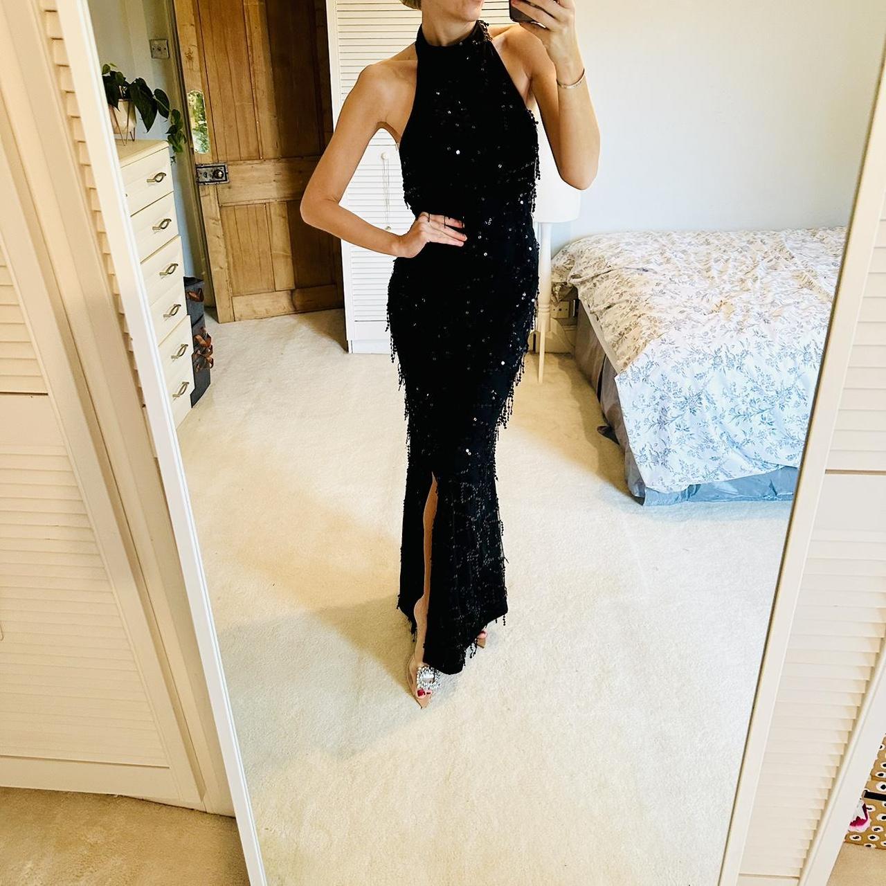 Ajio Black Embellished Shoulder Shift Dress Ajio Cream V Neck