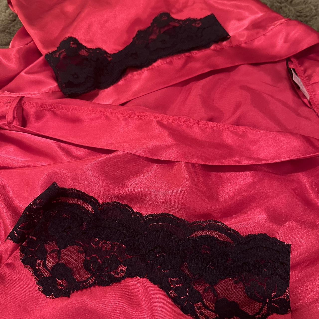 fredrick’s of hollywood sexy red satin robe 💋 -no... - Depop