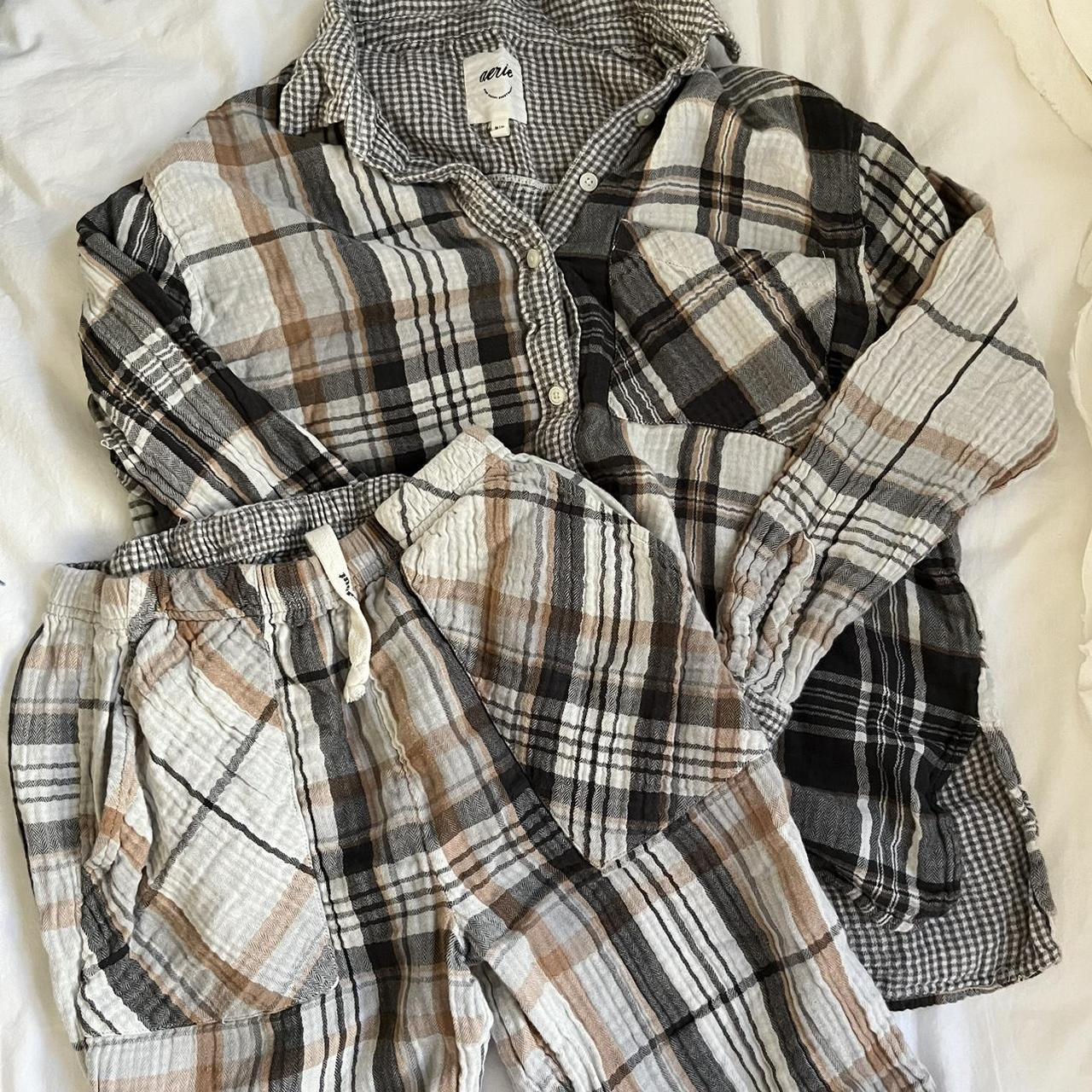 Gauze Pajama Set from Aerie. Worn 1x. Medium top and... Depop