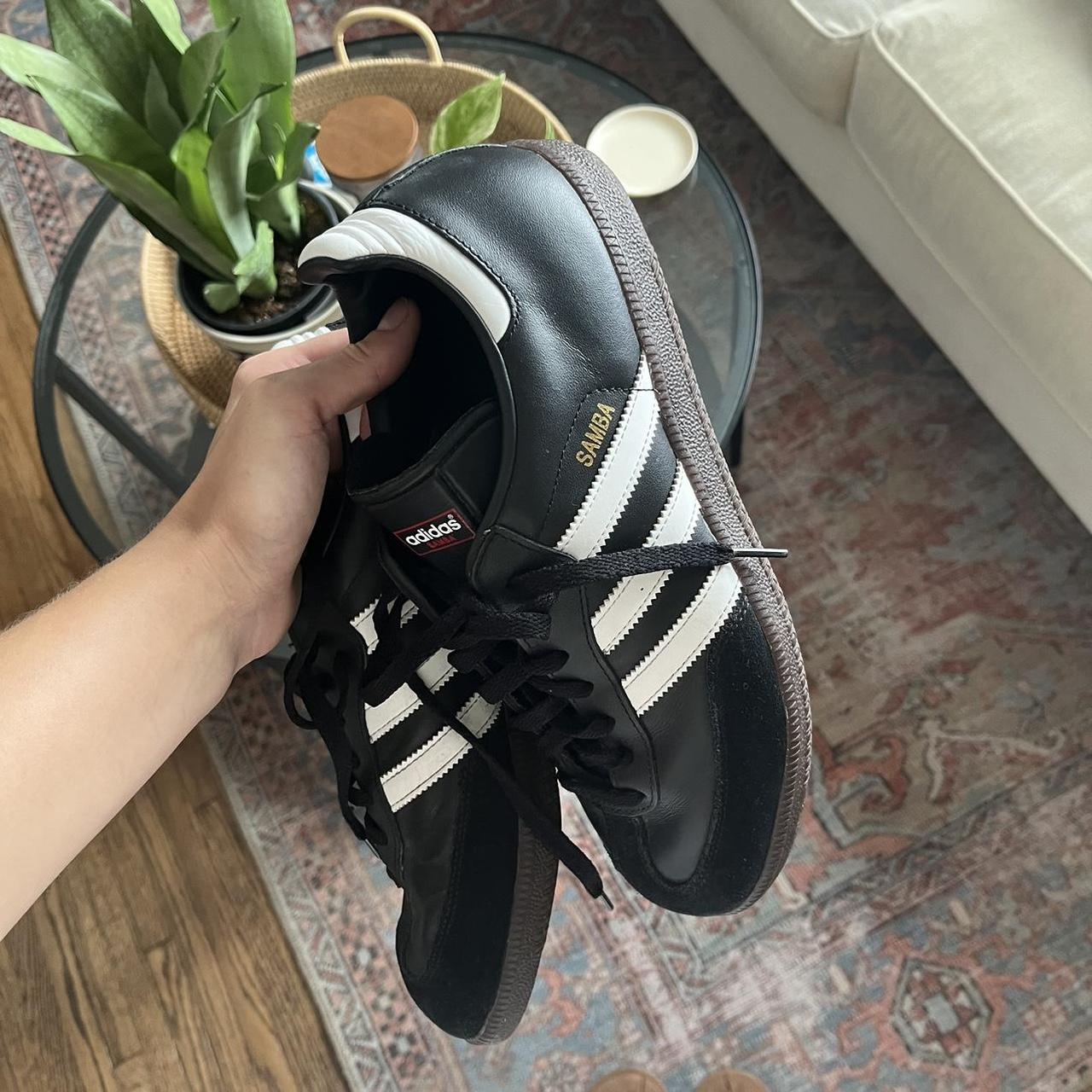 Adidas Sambas Black with rubber sole. Great... - Depop