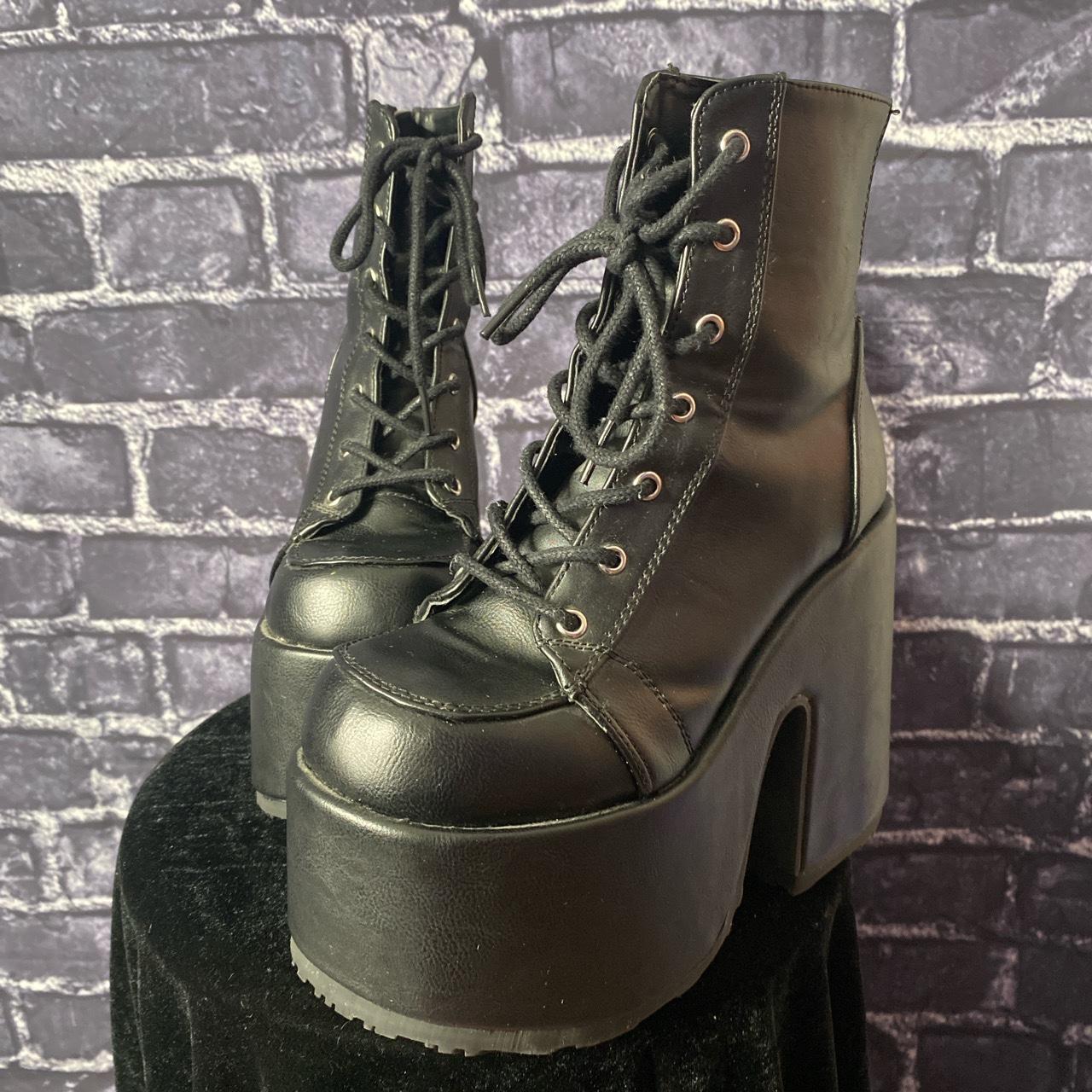 Demonia Women's Black Boots | Depop