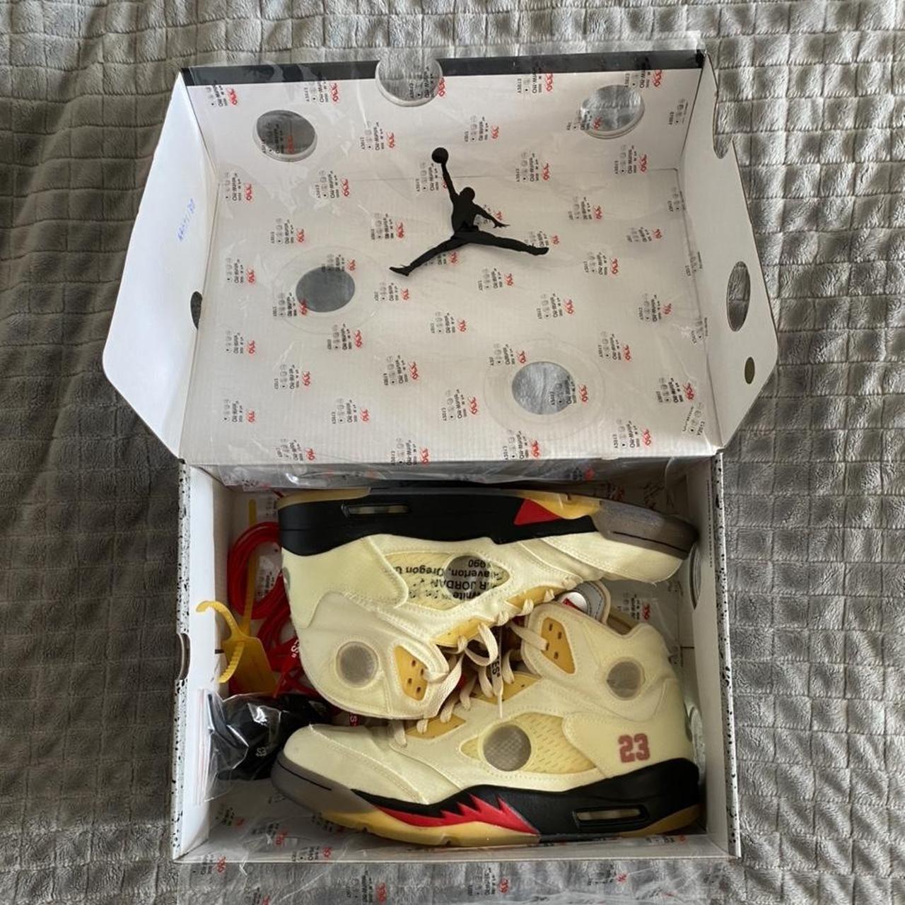 sail jordan 5 off white