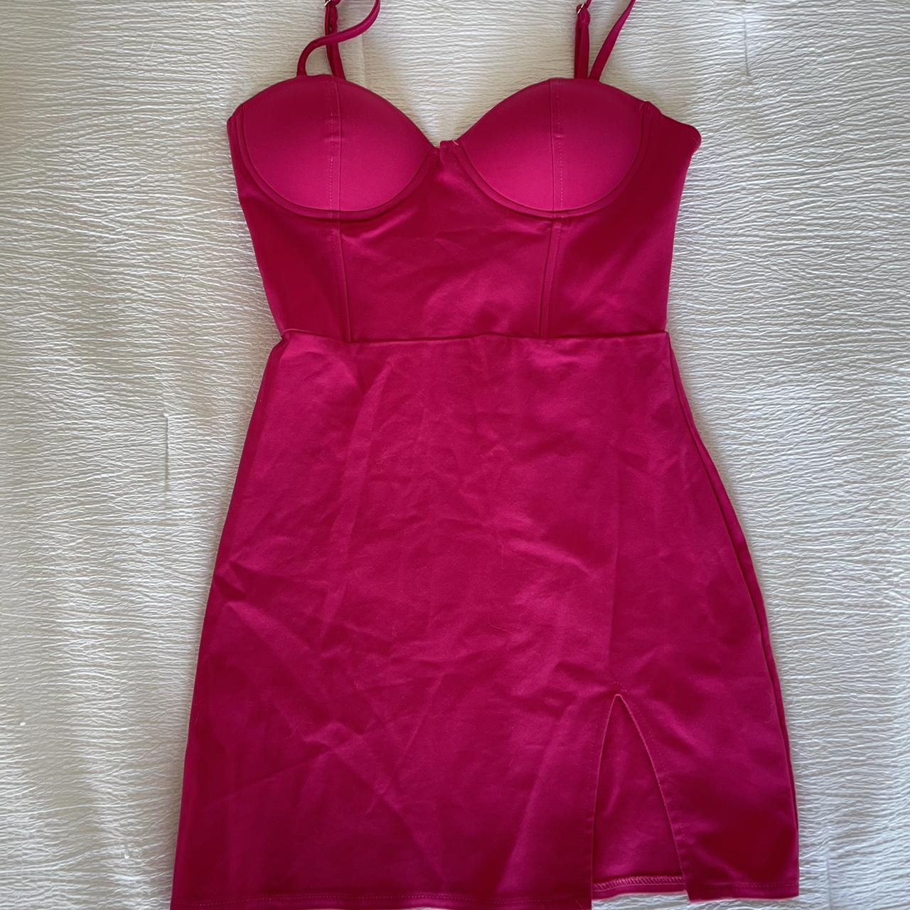 Superdown Oliviah Bustier Mini Dress In Hot Pink Depop