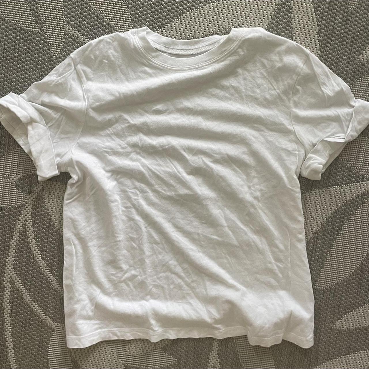 Small white T-shirt, no stains and rips, worn only once - Depop