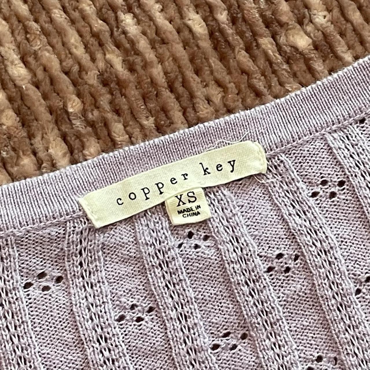Copper Key Women's Purple Sweatshirt Depop