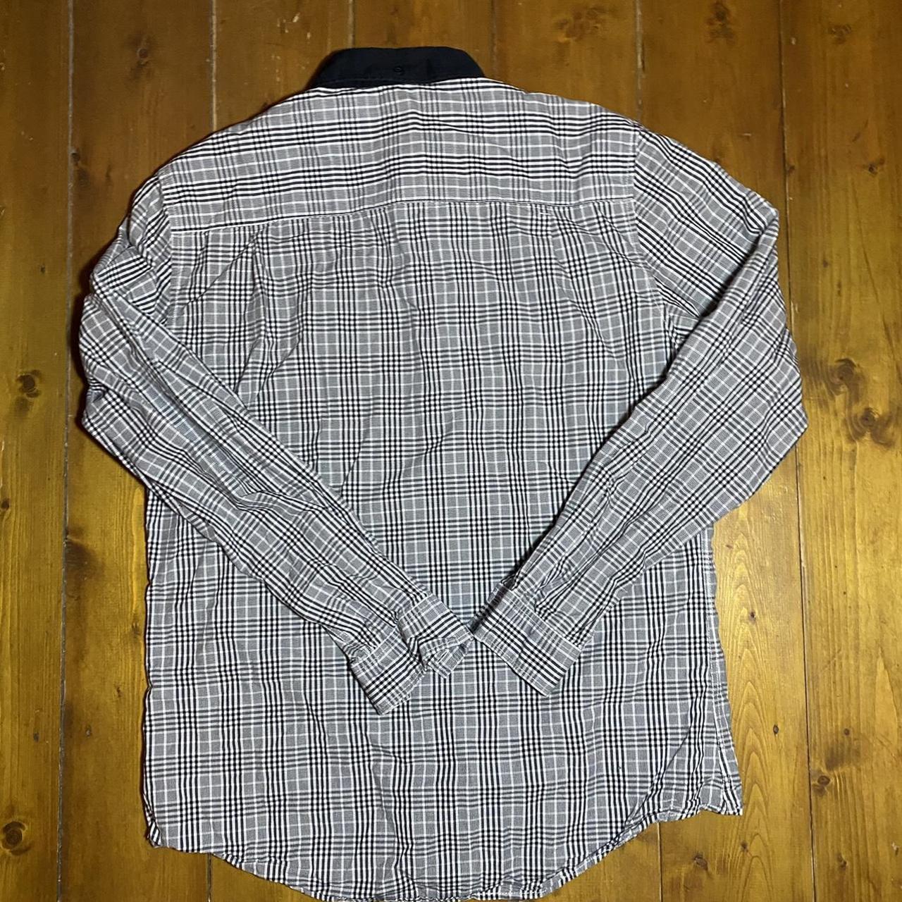 XL Checkered tailor saint long sleeve shirt with... Depop