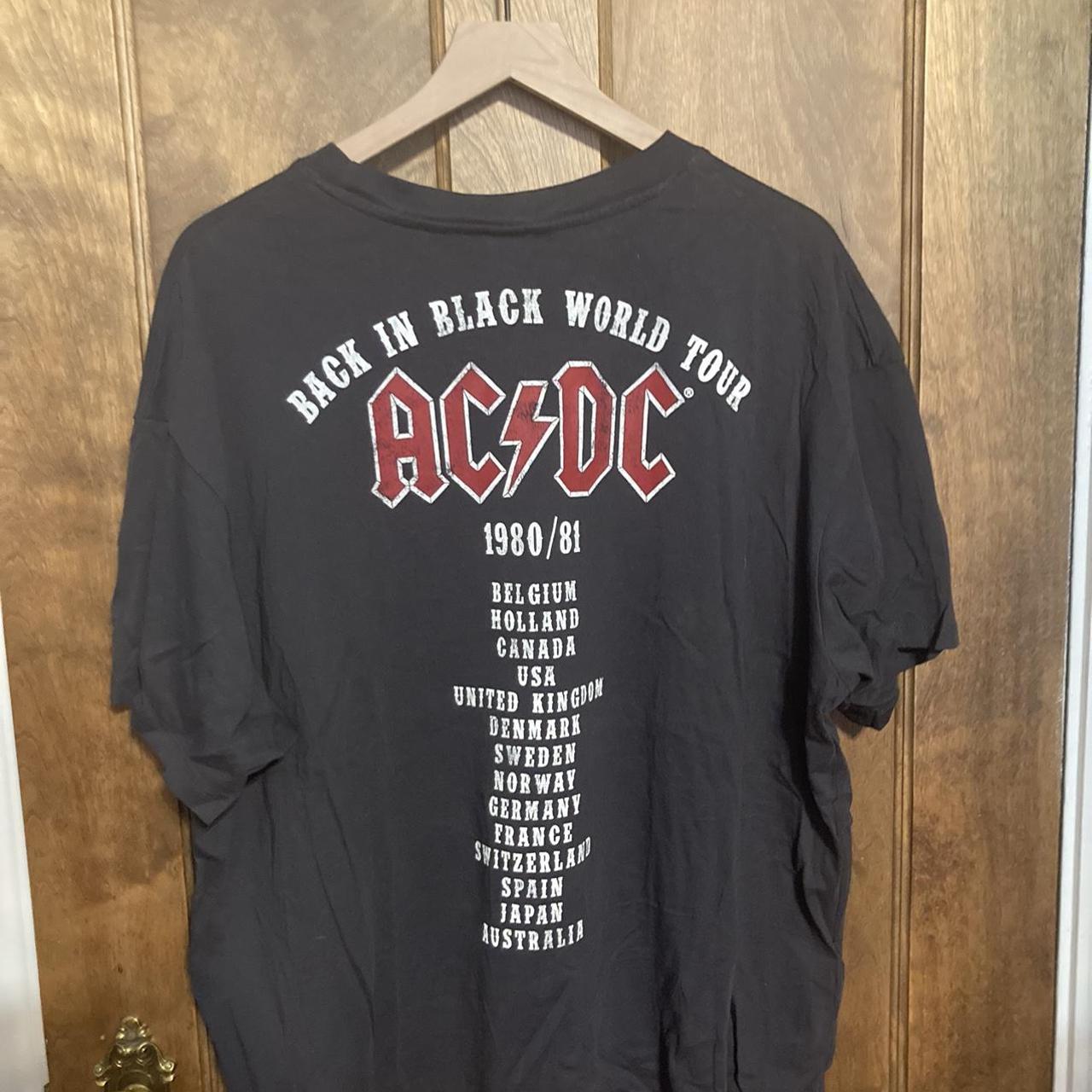 AC/DC tour shirt, boxy fit - Depop