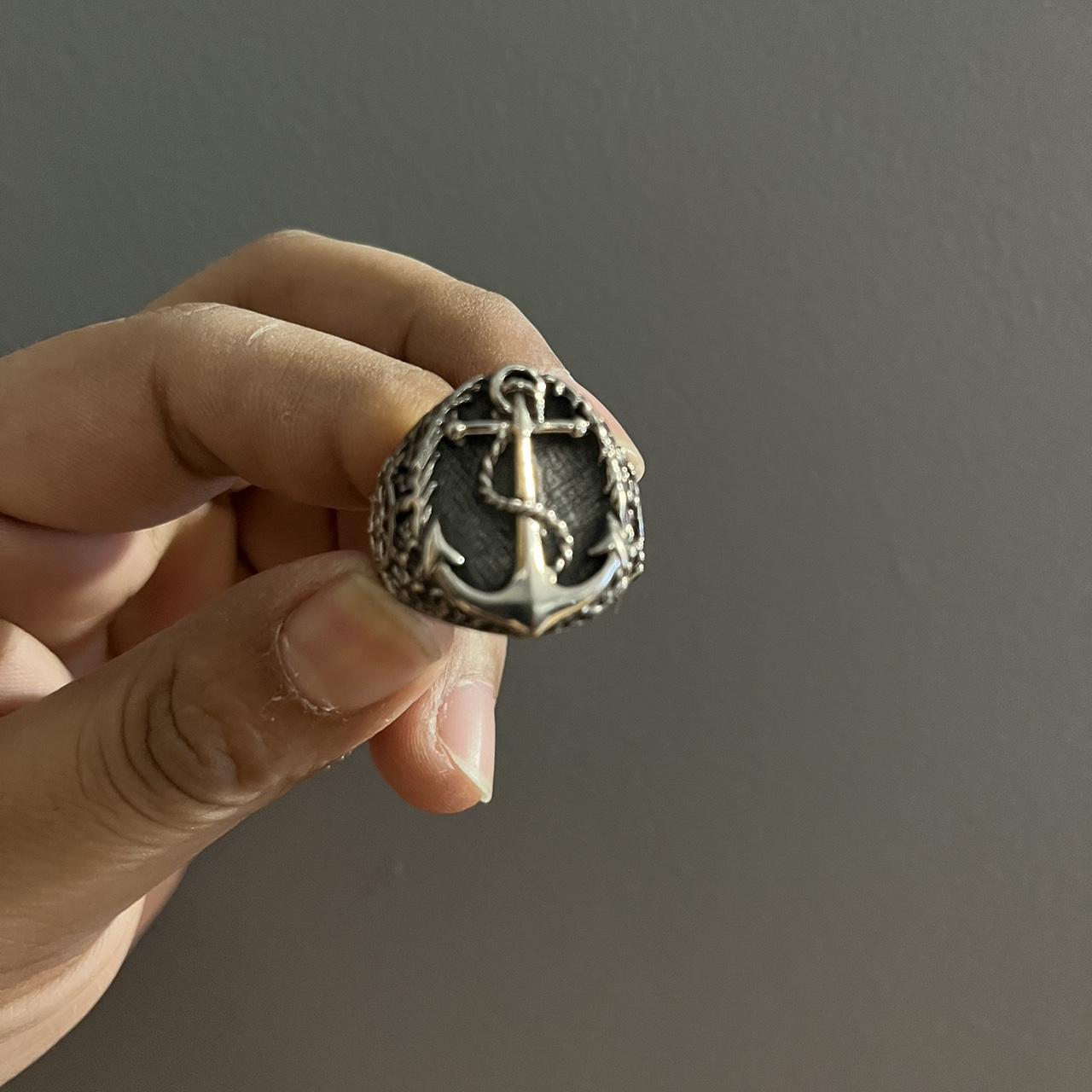 Clocks and colours anchor ring size 9.5 Depop