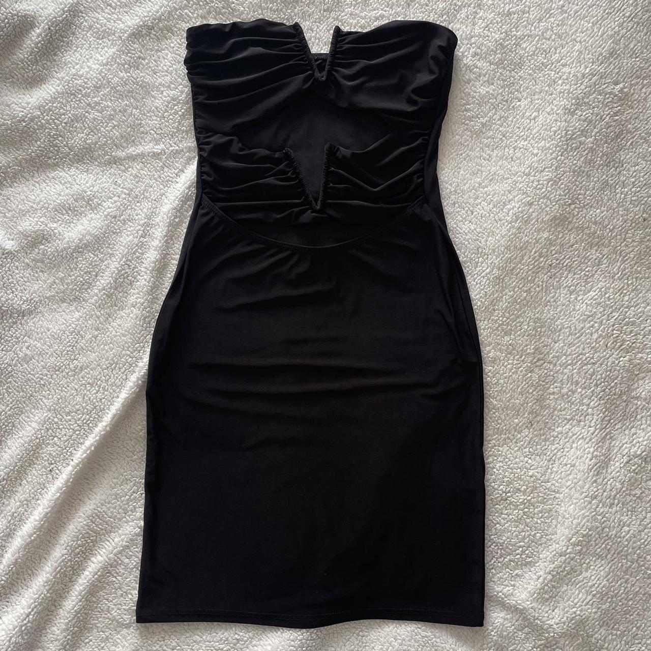 cute y2k Black cut out mini party dress perfect... - Depop