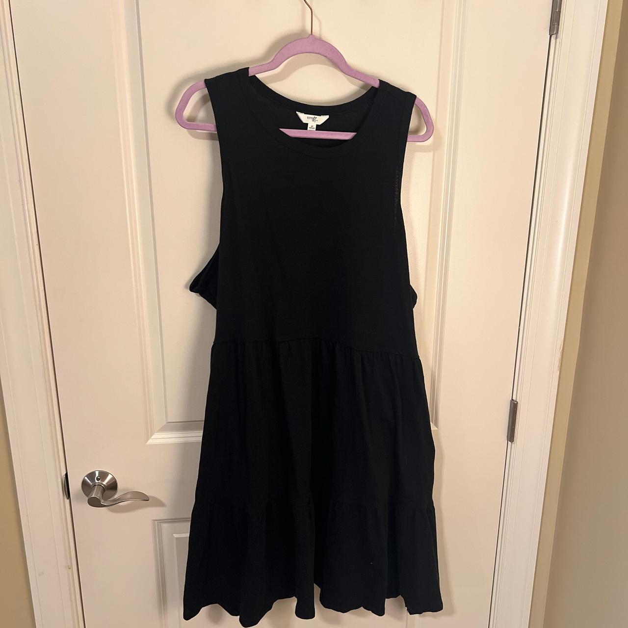 3X Terra Sky sleeveless black A line dress. Has. Depop