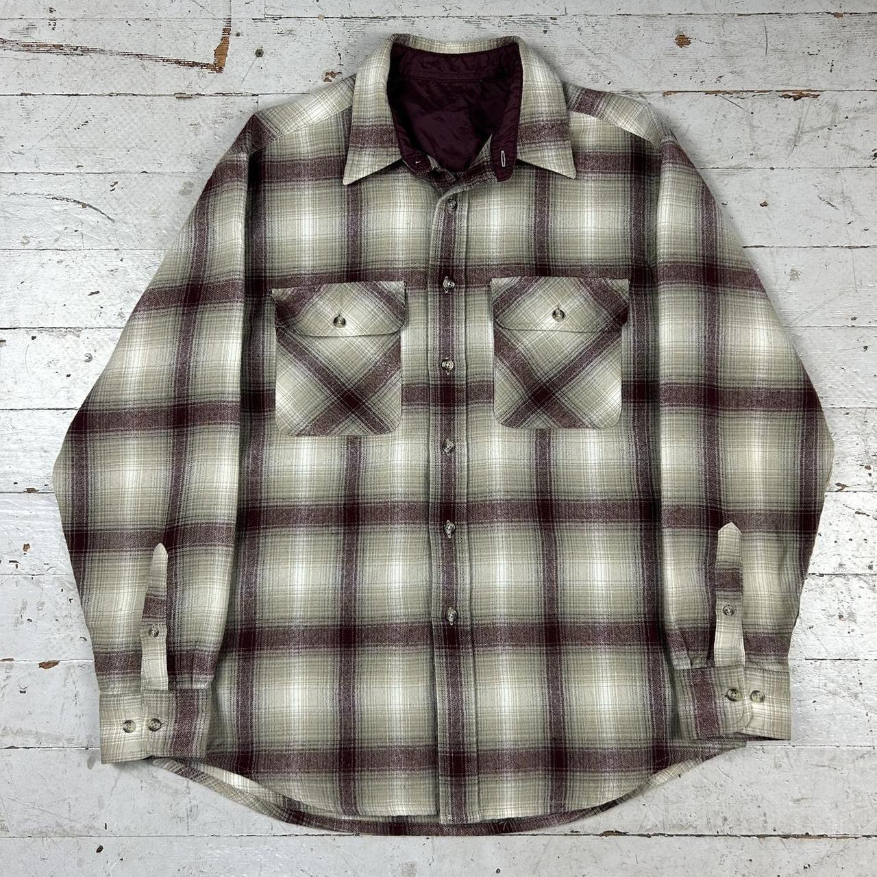 Vtg Shadow high quality Plaid 80s Flannel