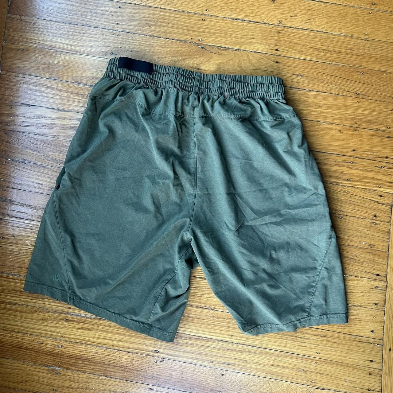 Olive green VRST running workout shorts Comfortable... - Depop