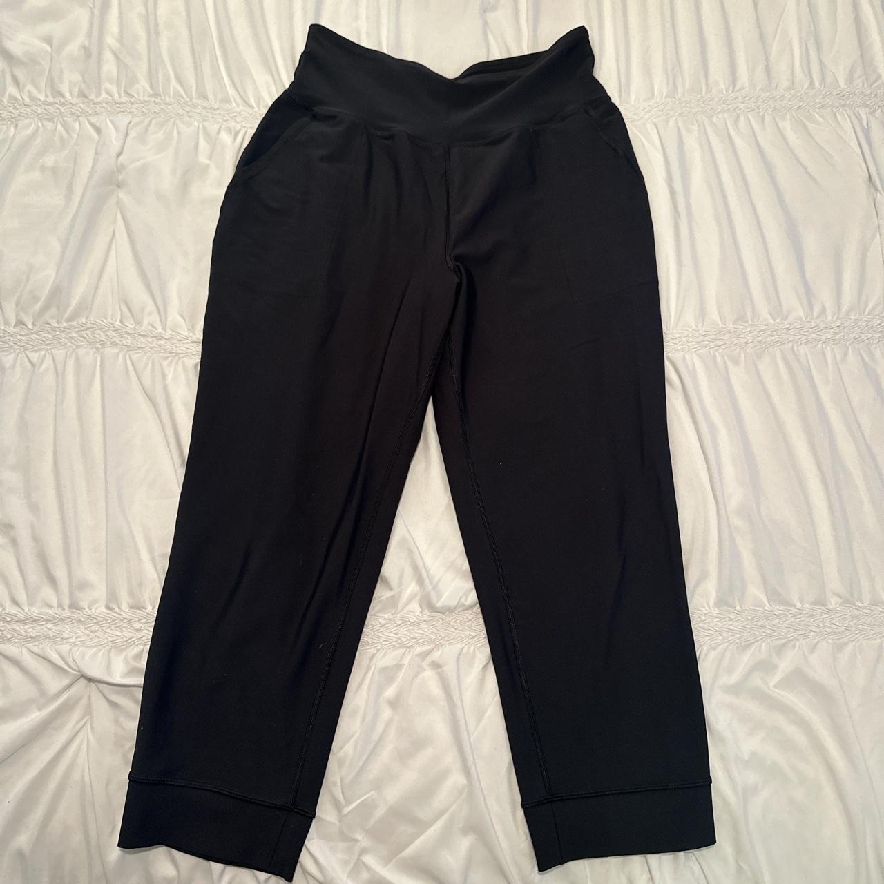 Old Navy Navy and Black Work out Pants - Depop