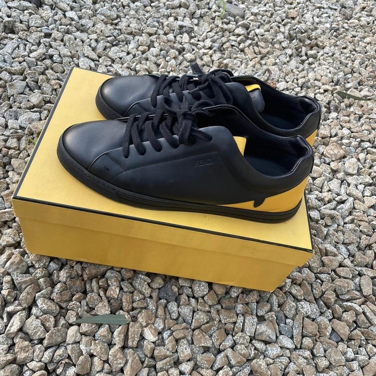 Fendi eye trainers best sale