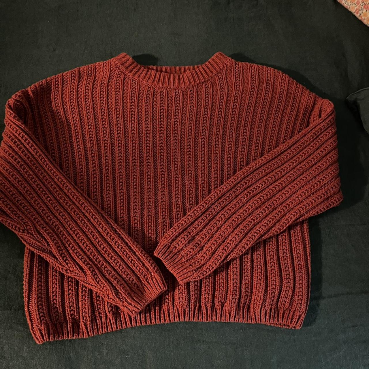 - adorable dark red sweater! - universal threads,... - Depop
