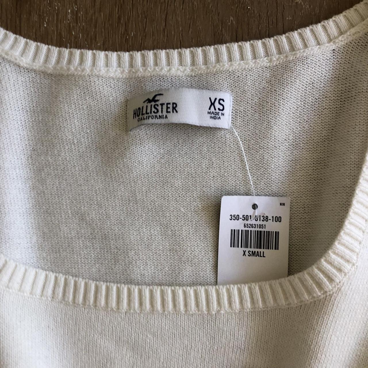 Hollister Co. Women's White Jumper | Depop