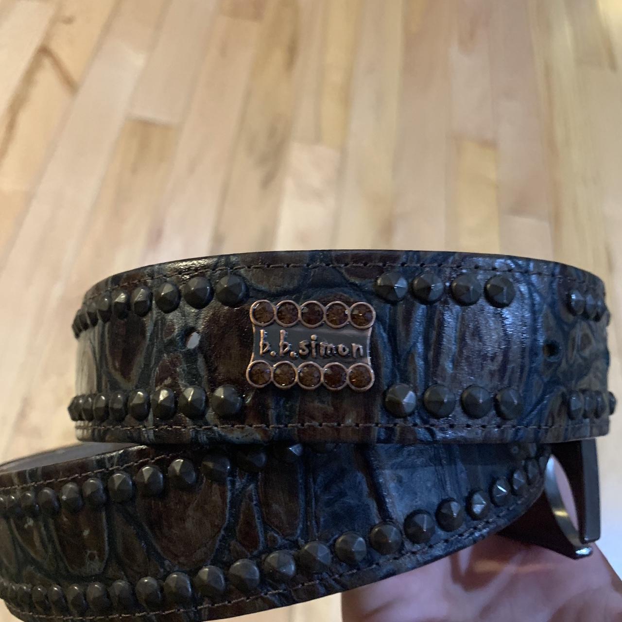 triple skull bb simon belt worn couple times *** - Depop