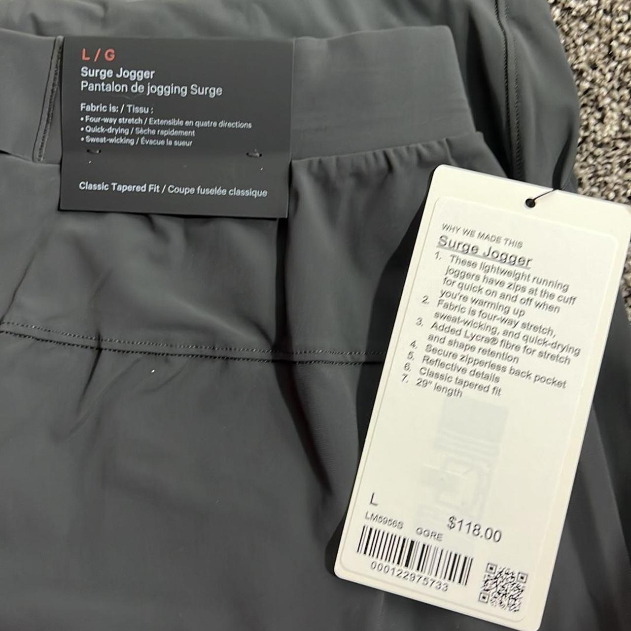 Lululemon Surge Jogger L NWT Graphite Gray - Depop