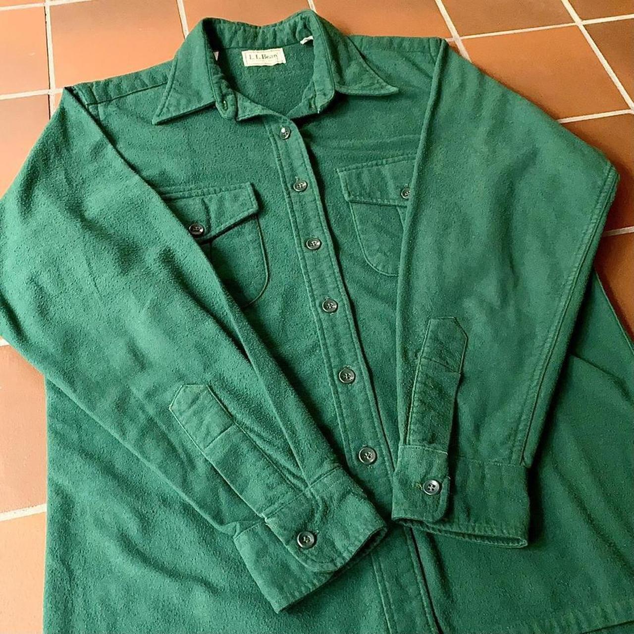 L.L.Bean Men's Green Shirt | Depop