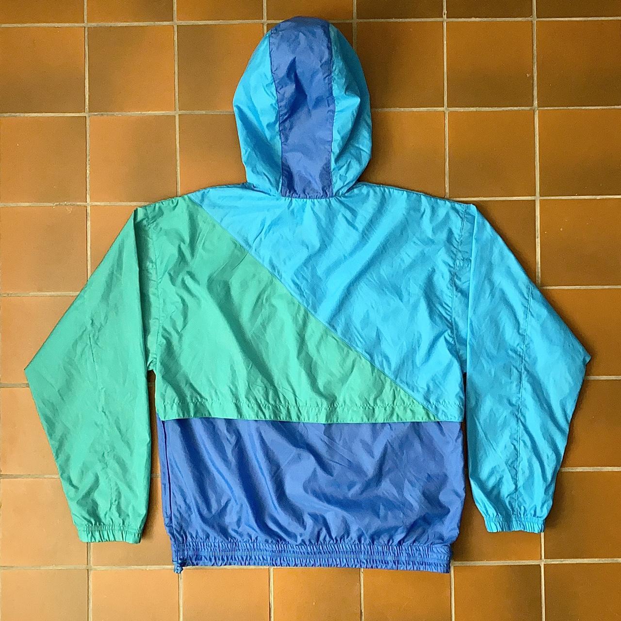 Vintage Nike Windbreaker. Y2K multicolor half zip... - Depop