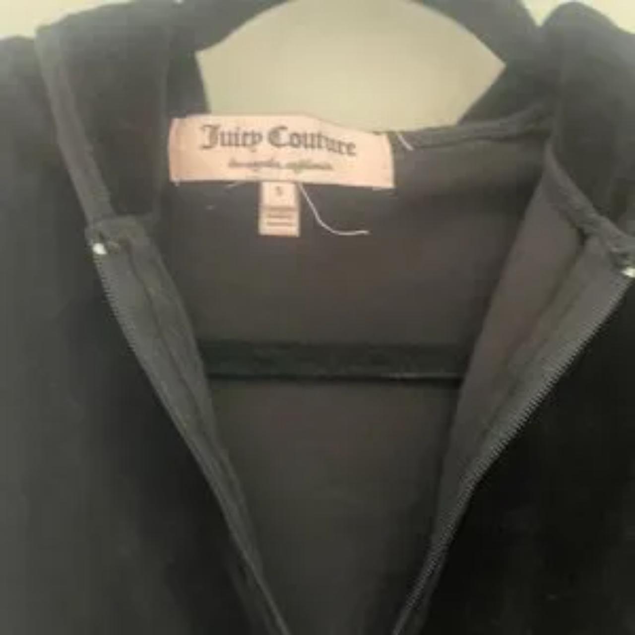 Juicy Couture velour Y2K Choose Couture black full... - Depop
