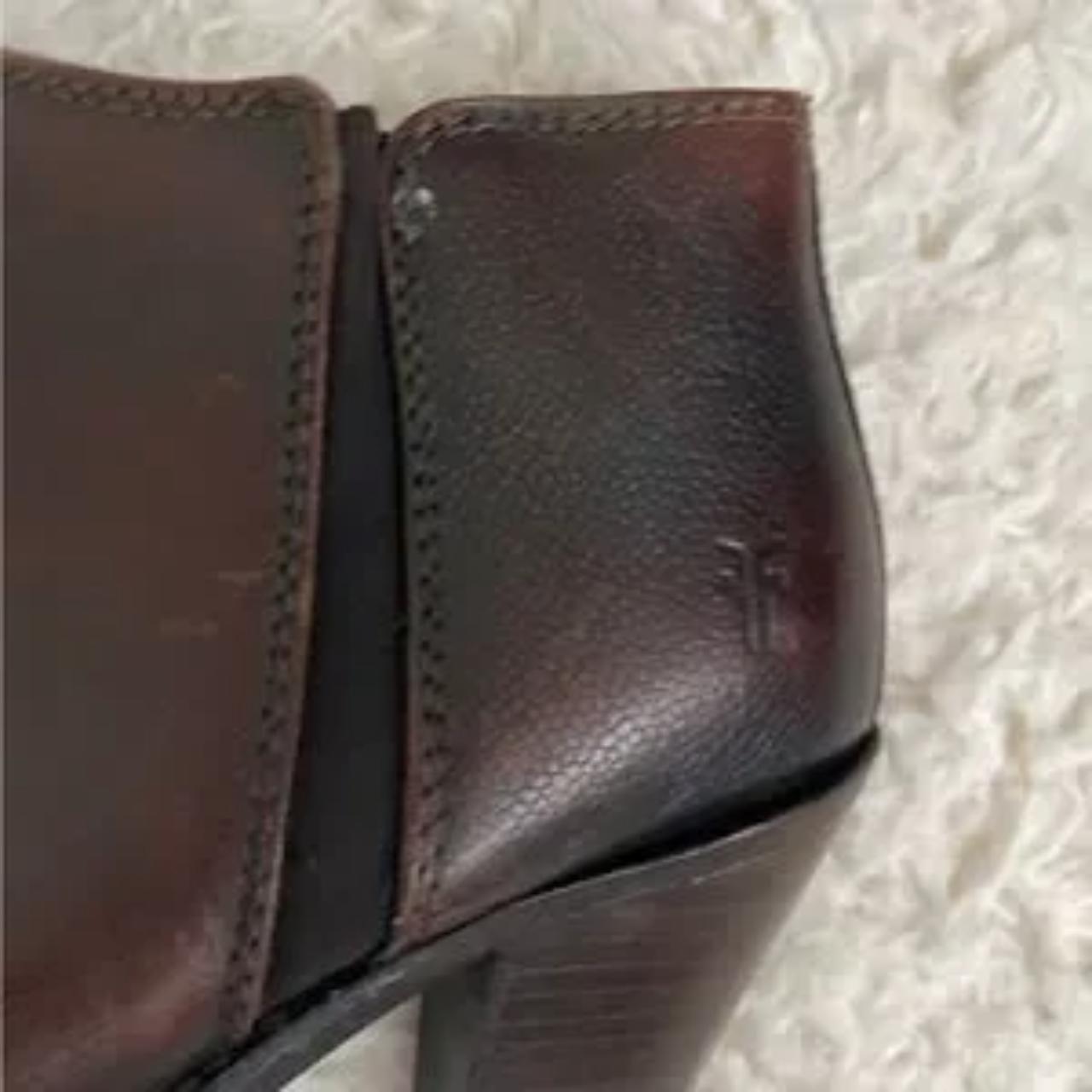 frye leather ankle boots