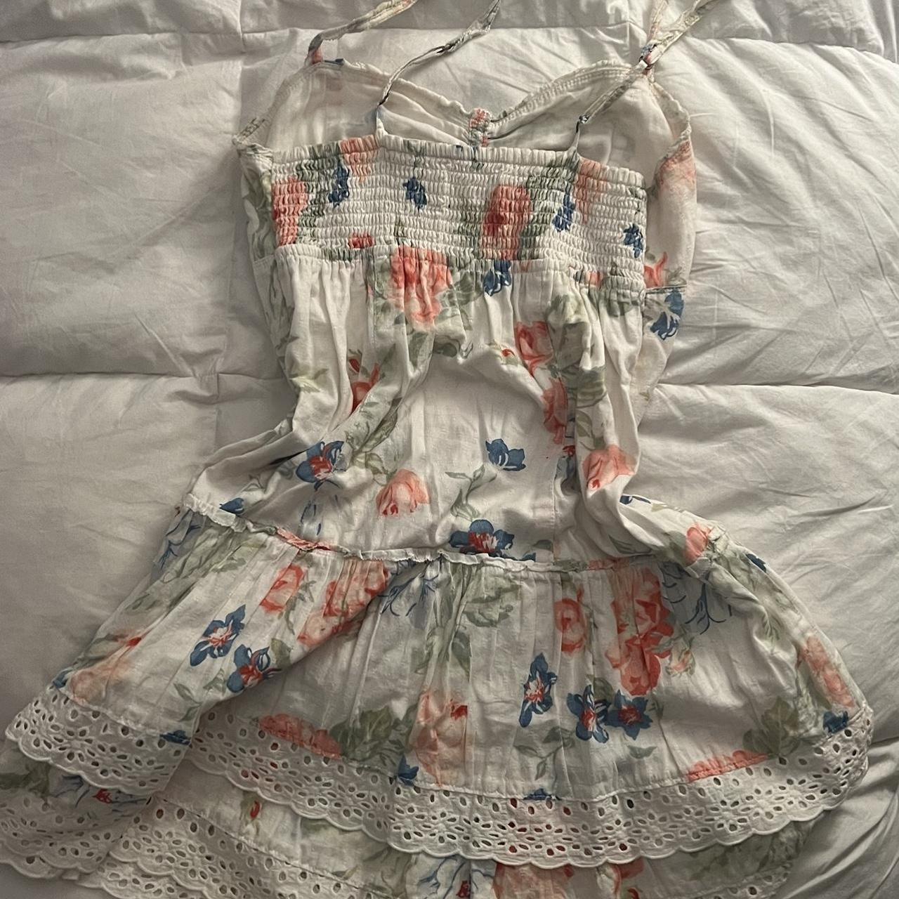 Vintage Abercrombie And Fitch Floral Sun Dress A Depop