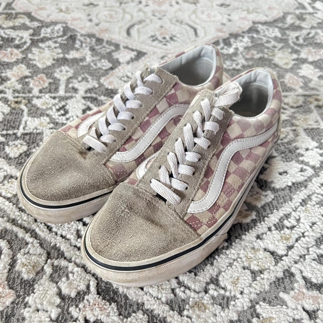 Vans old best sale skool checkerboard cream