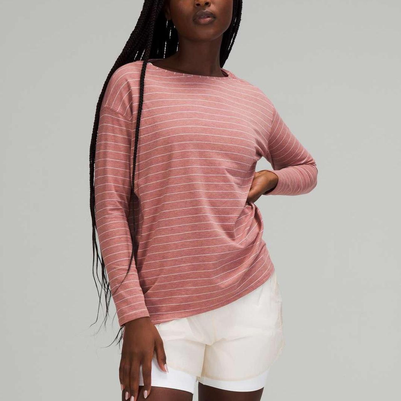 lululemon striped long sleeve top