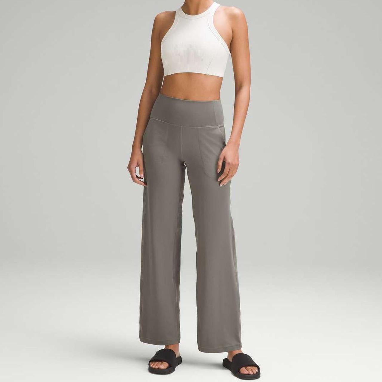 lululemon align wide leg pant 31” color is like a - Depop