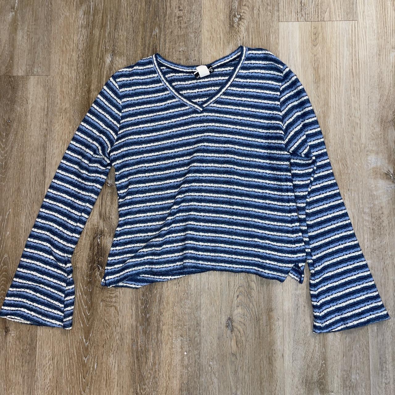 Fashion Baby Women's Blue and White Jumper