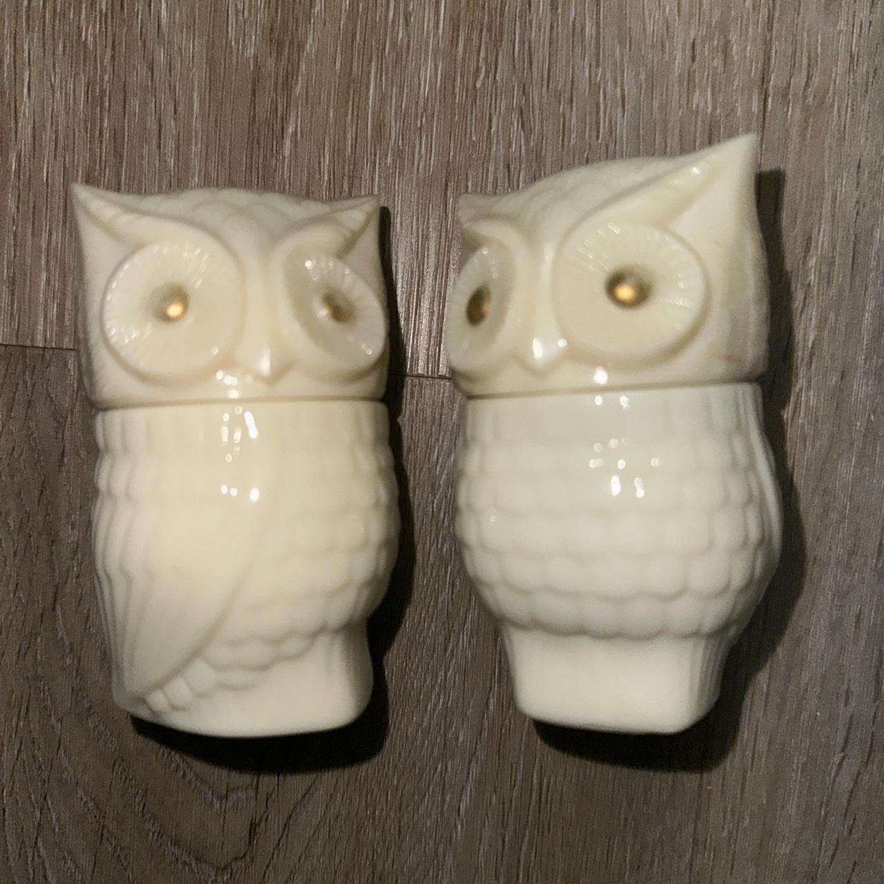 Vintage Avon pair of owl perfume No