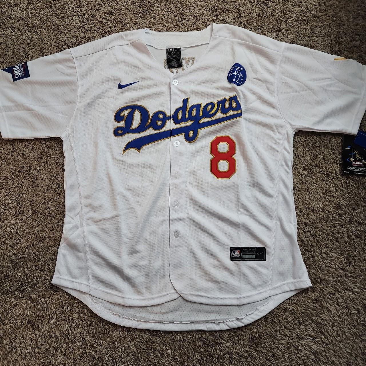 Kobe bryant white Dodgers Jersey Brand new still in... - Depop