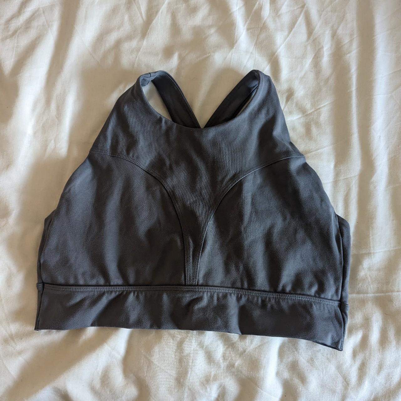 Alphalete alphalux high neck, cross back sports bra.... Depop