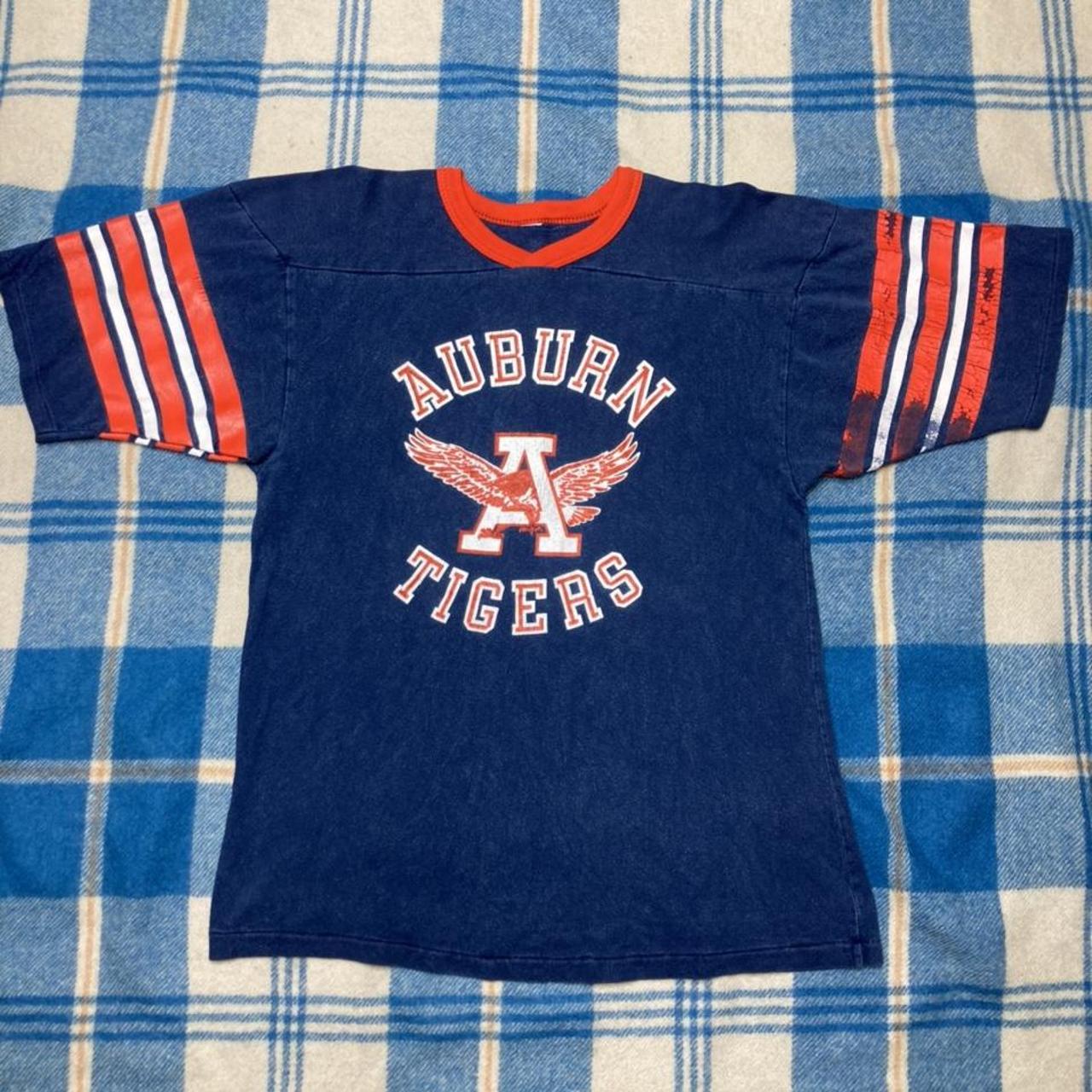 Vintage 70s champion auburn tigers t shirt college... - Depop