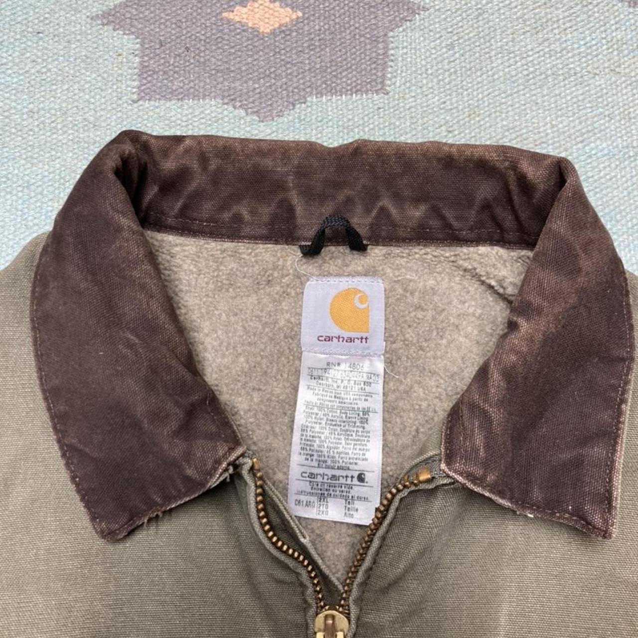 Vintage carhartt jacket Detroit Sherpa lined... - Depop