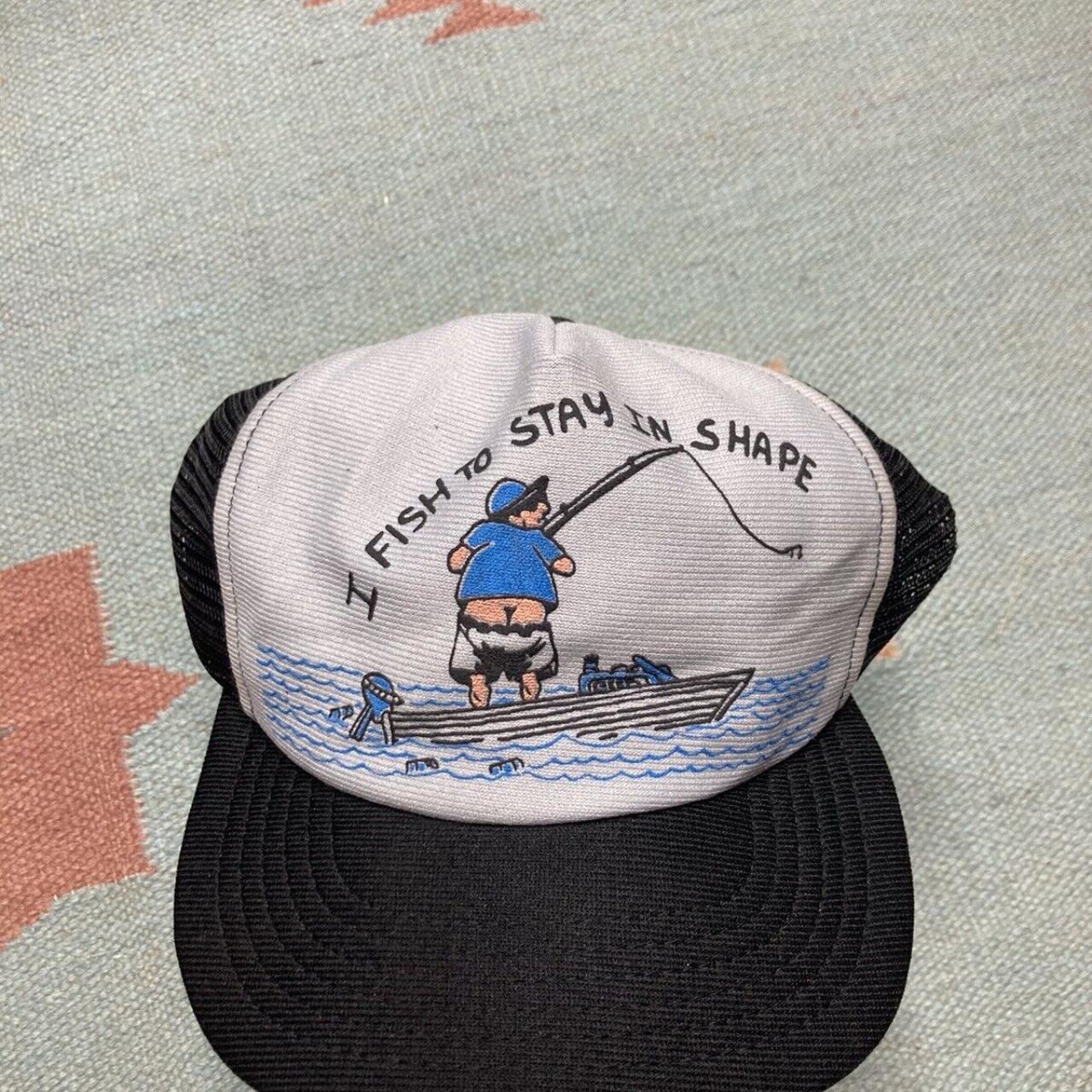Vintage made in USA fishing hat/trucker hat not sure - Depop