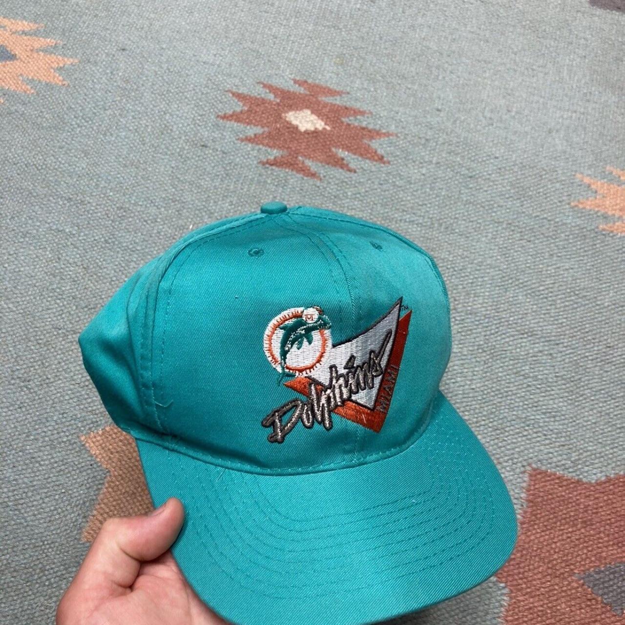 Vintage Miami Dolphins Velcro Cap signed by Cameron - Depop