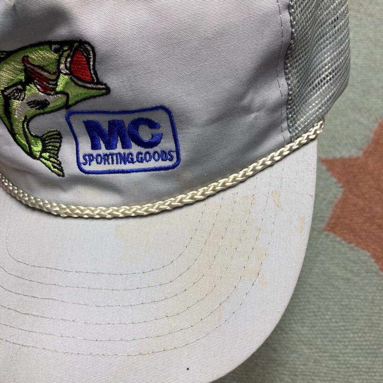 Vintage trucker hat mesh cap MC sporting goods bass