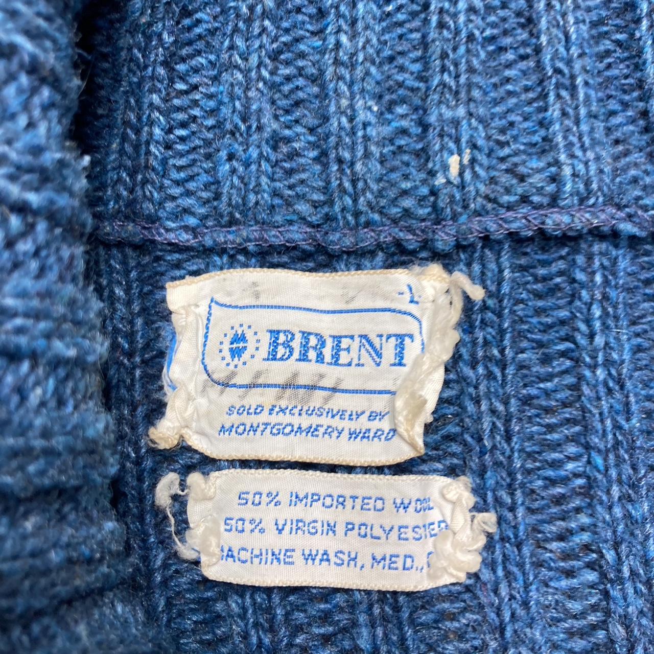 Vintage 60s Brent cardigan sweater zip knit