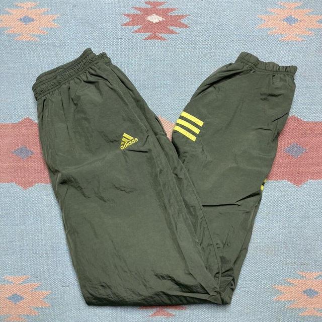 Vintage adidas windbreaker pants baggy hip hop - Depop